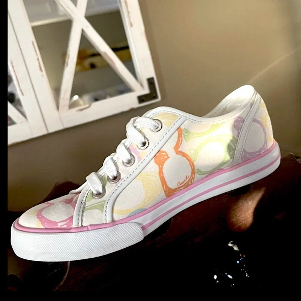 Coach Dee Pastel Signature Cs Logo Sneakers - Picture 4 of 9